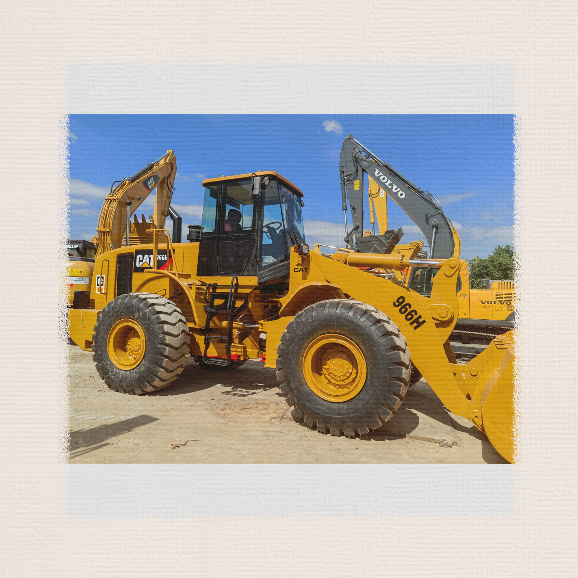 Used Original second hand caterpillar brand front wheel loaders 966h cat 950g 980g 966 loader for sale in Shanghai