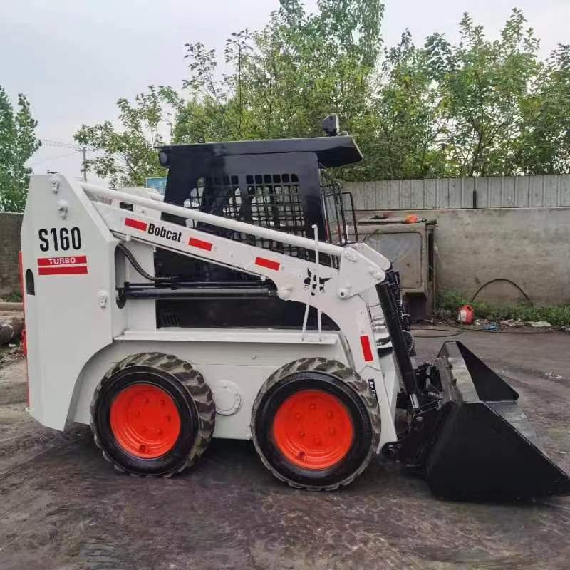 Used Bobcat S160 S185 Skid Steer Loaders Wheel Loader with Core Engine and Motor Components for Backhoe Work