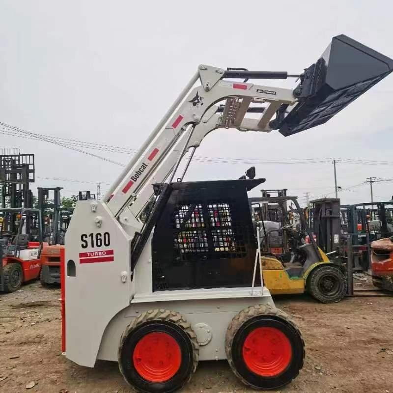 Used Bobcat S160 S185 Skid Steer Loaders Wheel Loader with Core Engine and Motor Components for Backhoe Work