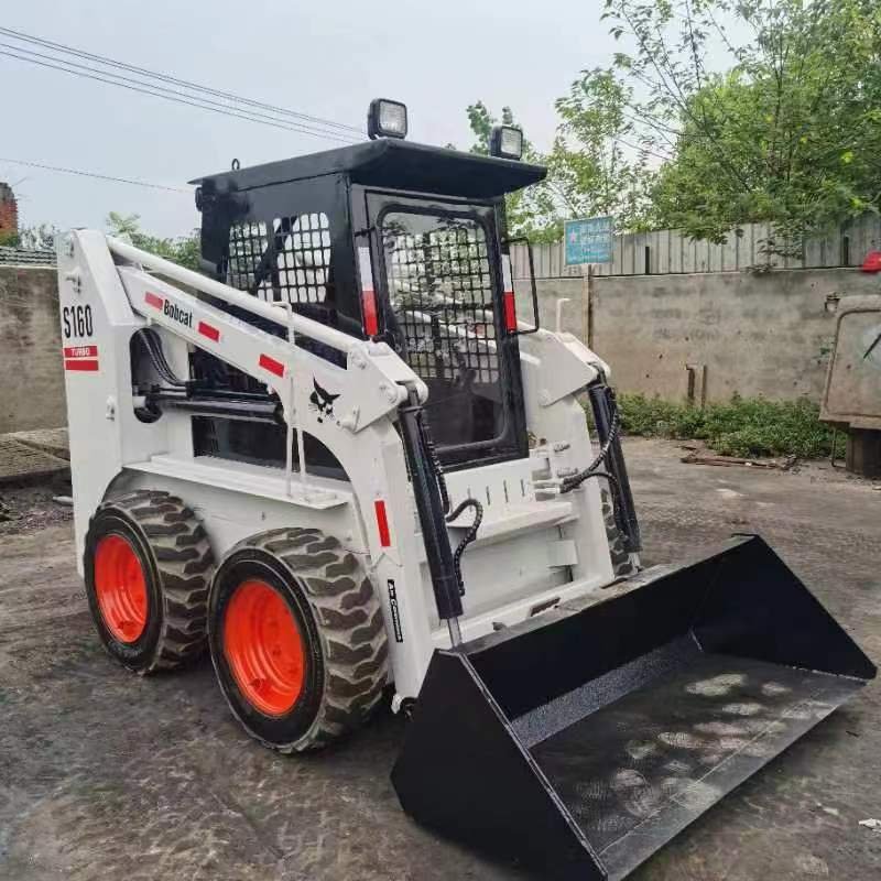 Used Bobcat S160 S185 Skid Steer Loaders Wheel Loader with Core Engine and Motor Components for Backhoe Work