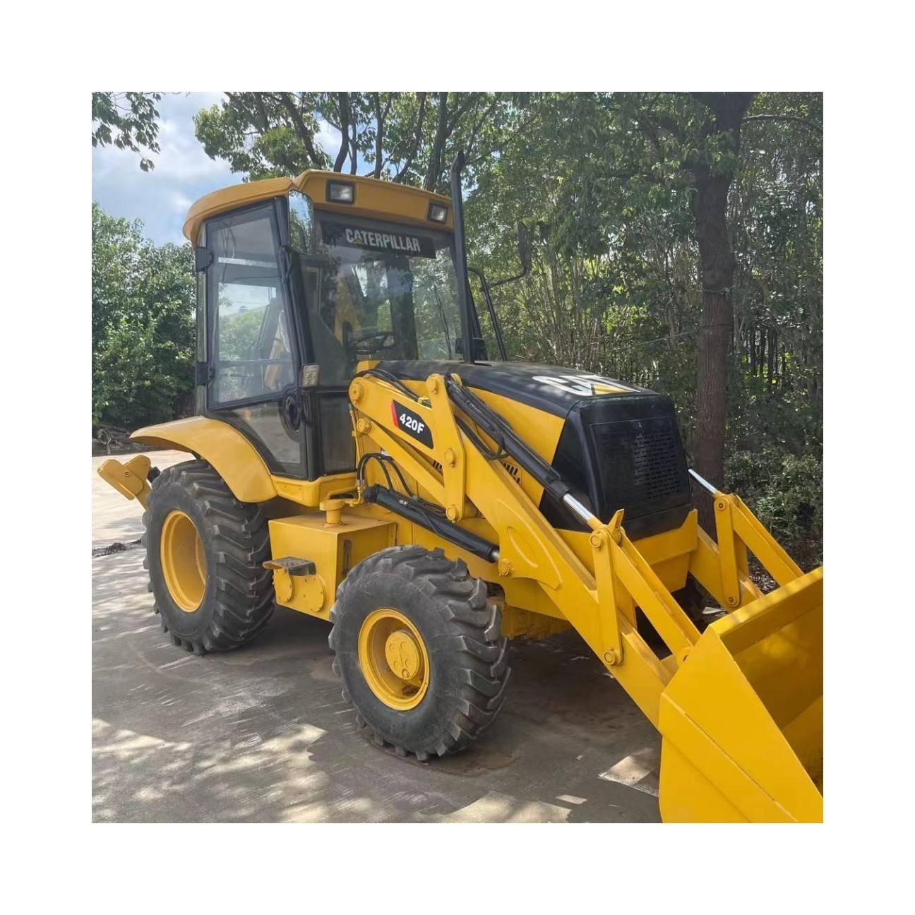 New Cat 420F Retroexcavadora Cheap Price Used Caterpillar Machinery with Core Components Engine Front Loader