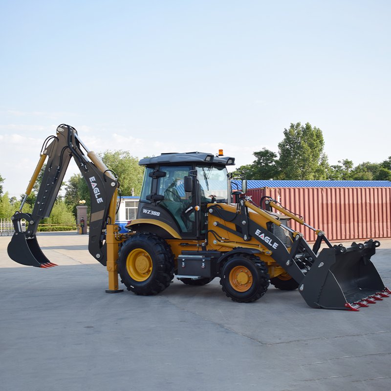 WZ388 Mini Retroexcavadora Backhoe Loader Mini Towable Backhoe Excavator Loader 4x4 Backhoe