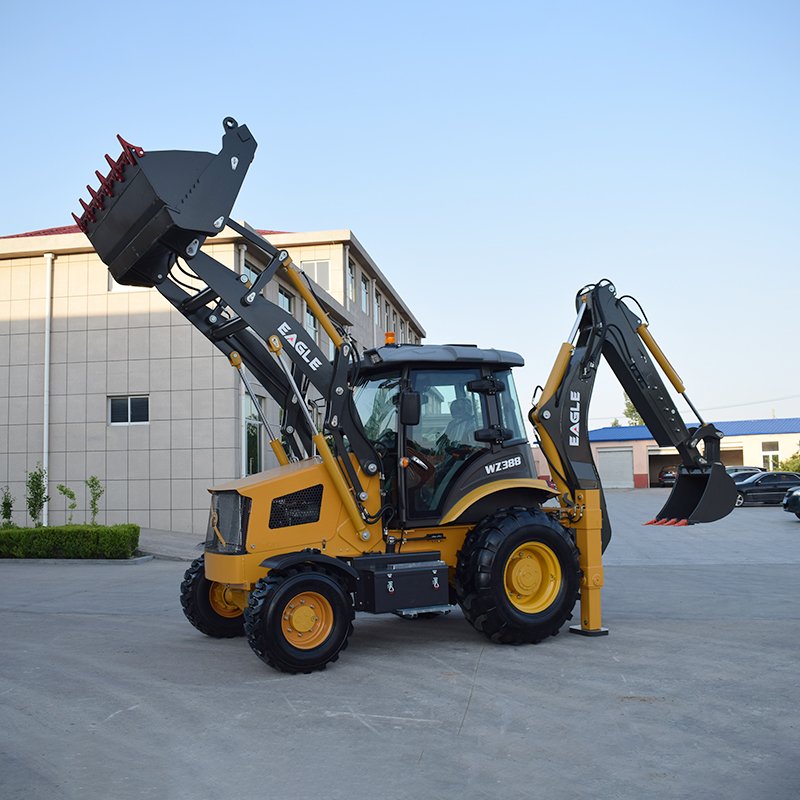 WZ388 Mini Retroexcavadora Backhoe Loader Mini Towable Backhoe Excavator Loader 4x4 Backhoe