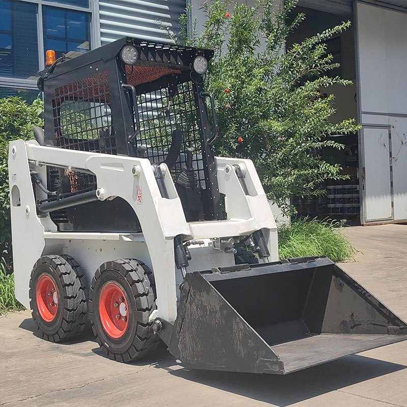 China Small Wheel Skid Steer Loader CE/EPA Diesel Engine Front Loader Mini Skid Steer Loader