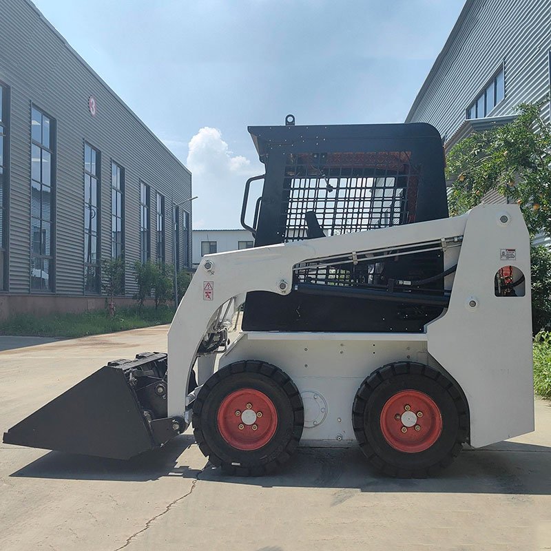 China Small Wheel Skid Steer Loader CE/EPA Diesel Engine Front Loader Mini Skid Steer Loader