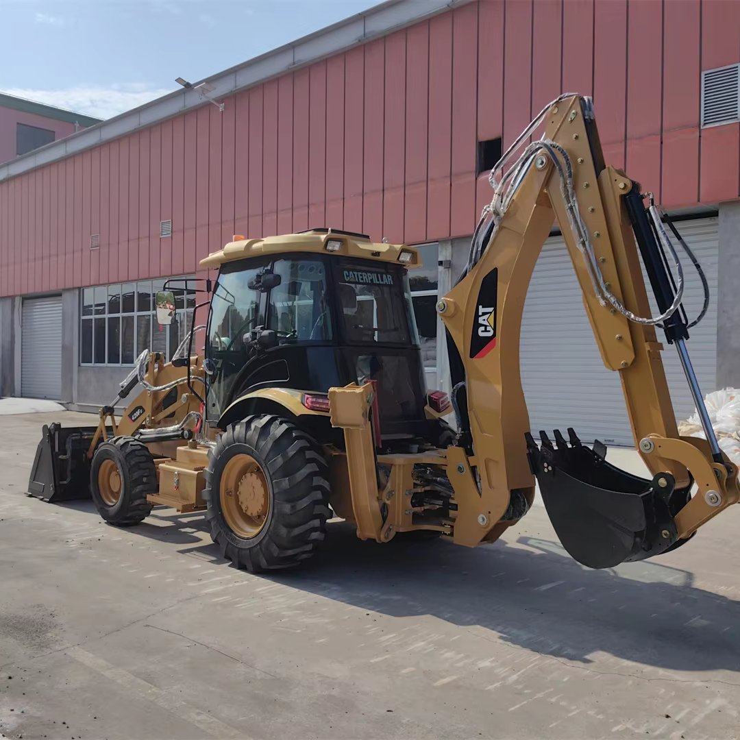 Cat 420F Backhoe Loader Caterpillar Tractor with Frontal Loader used