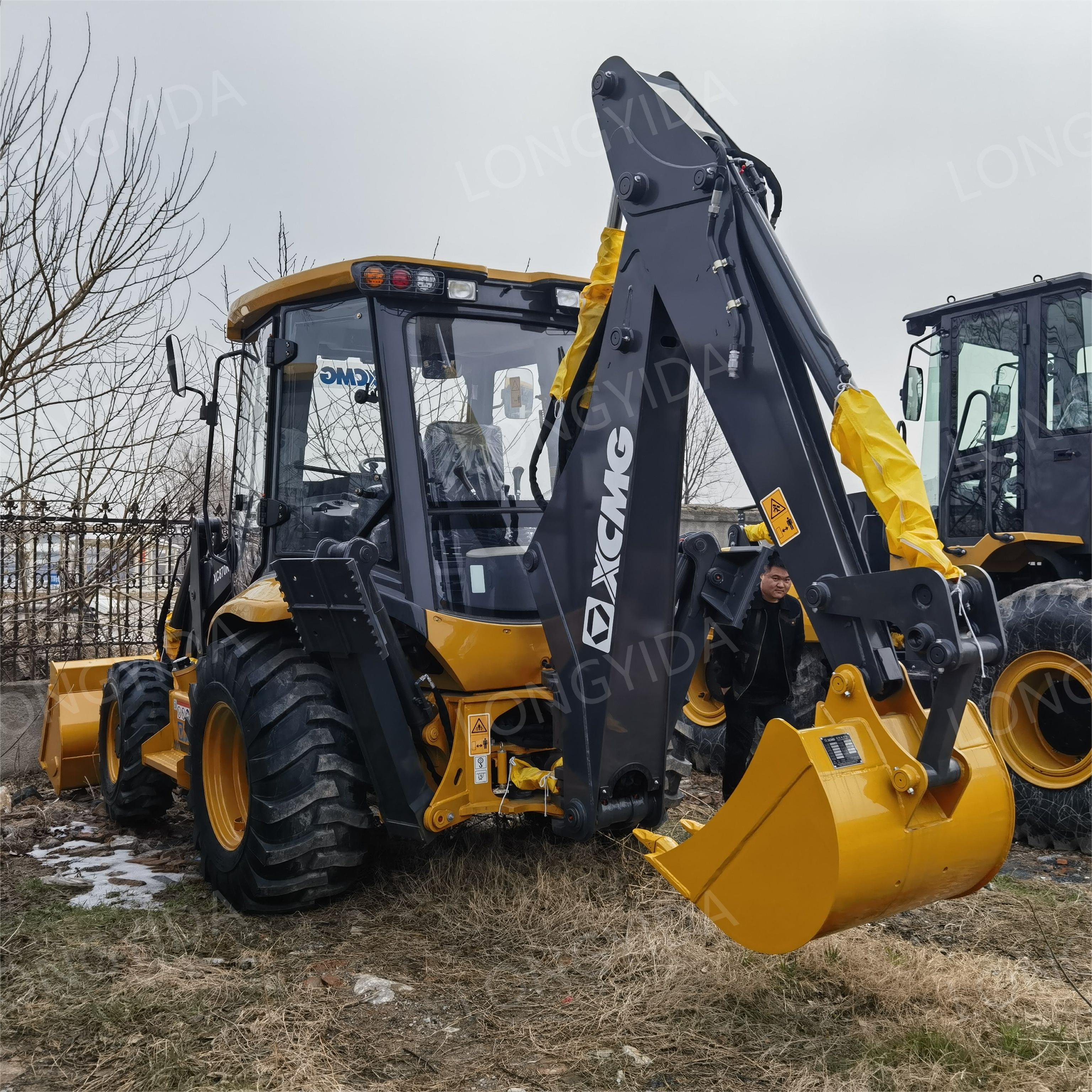 XCMG New 8 Ton Wheel Loader Excavator Equipment Front-Type Tractor with Core Engine and Pump Used Backhoe Loader for Sale