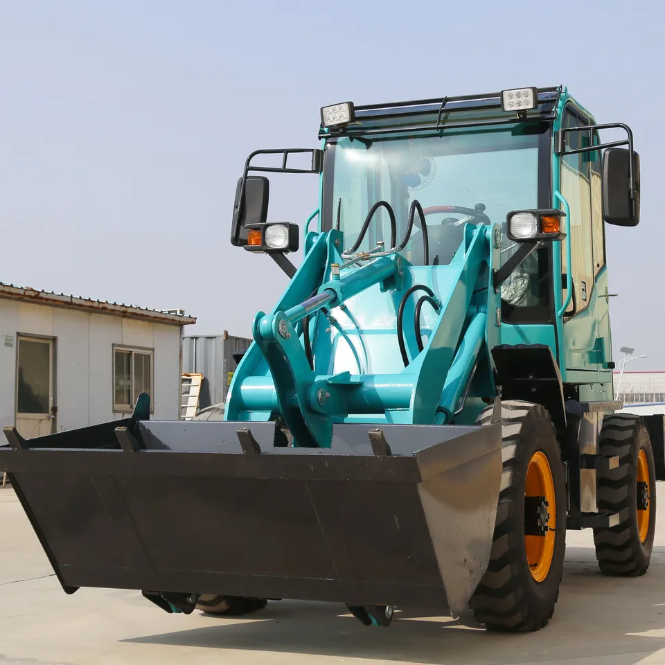 !! mini used laoder 800kg 1 ton loader with kubata engine top loader Earth moving Machinery for sale