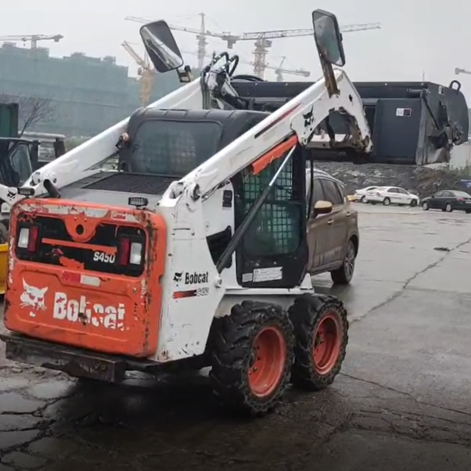 Popular product BOBCAT S450 S300 S160 S185 MINI wheel loader with bucket for sale MINI SKID STEER LOADERS