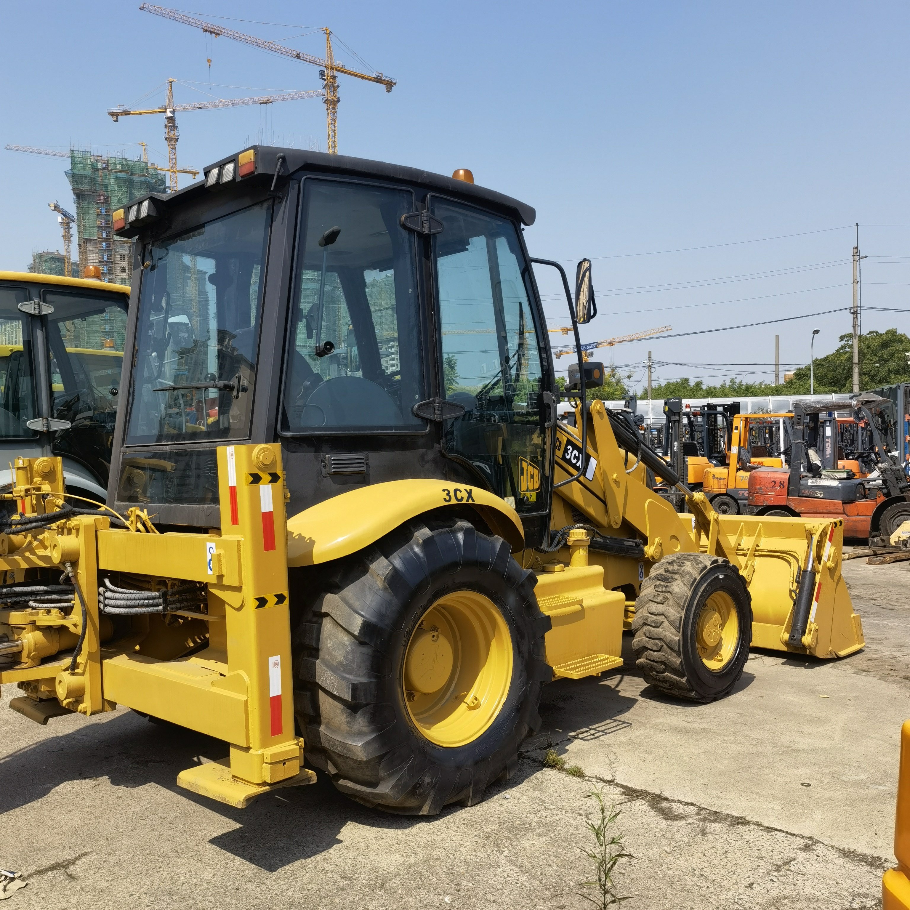 Cheap used backhoe loader JCB 3CX on sale in good condition secondhand backhoe loader jcb 3cx
