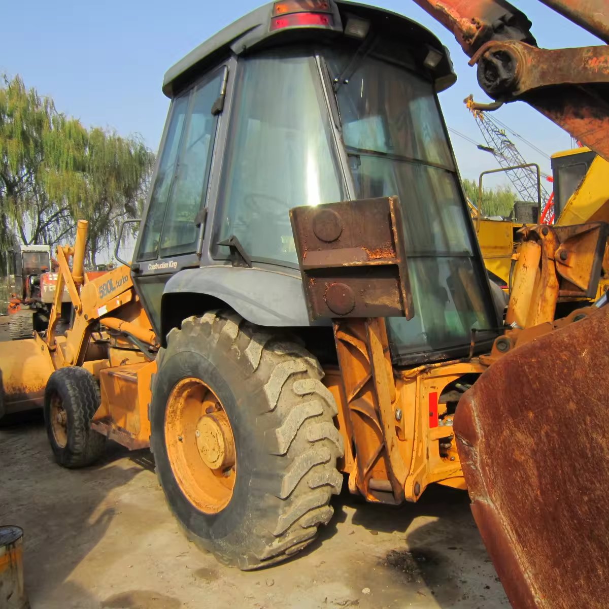 Used Case 580 Backhoe Loader 580l Professional Case 580 Super L Secondhand Backhoe Loader Original Case 5ton Hot Sale in Stock