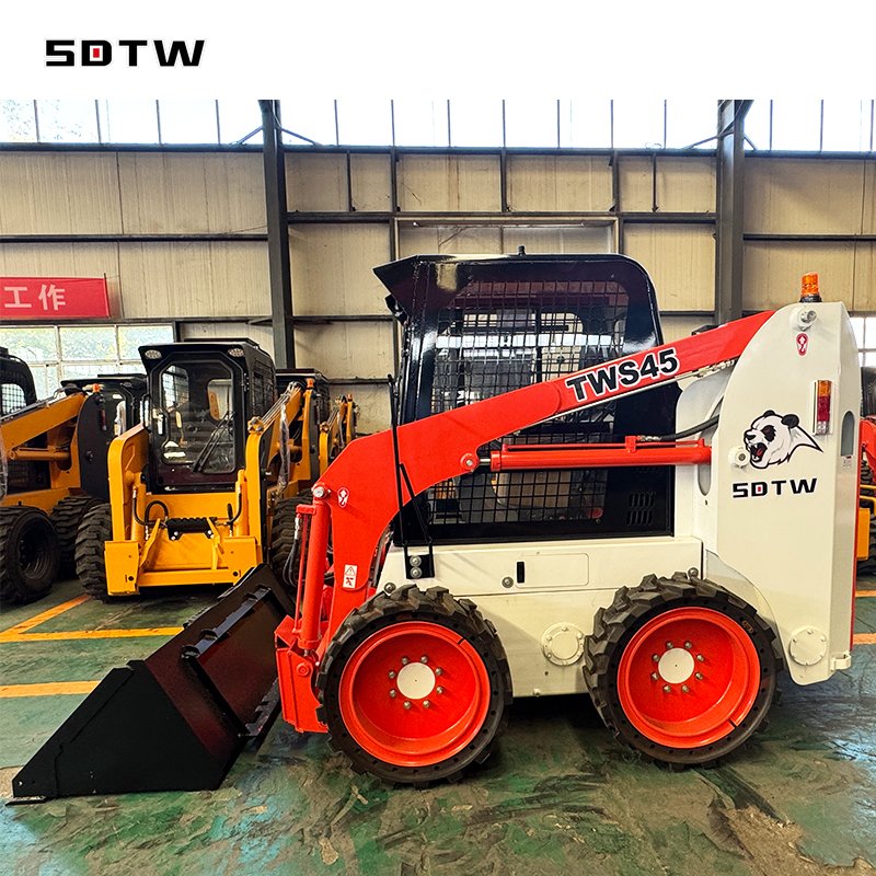 Fast Delivery!!! Tire Skid Loader Skid Steer Loader Manufacturers TWS45 TWS65 Chinese Tracked Mini Skid Steer Loader For Sale