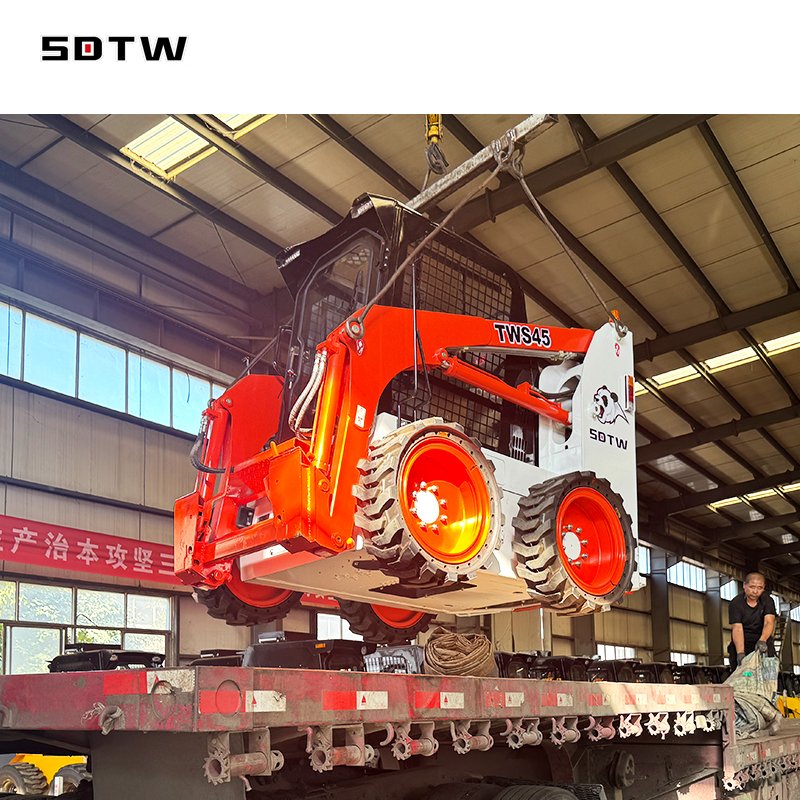 Fast Delivery!!! Tire Skid Loader Skid Steer Loader Manufacturers TWS45 TWS65 Chinese Tracked Mini Skid Steer Loader For Sale