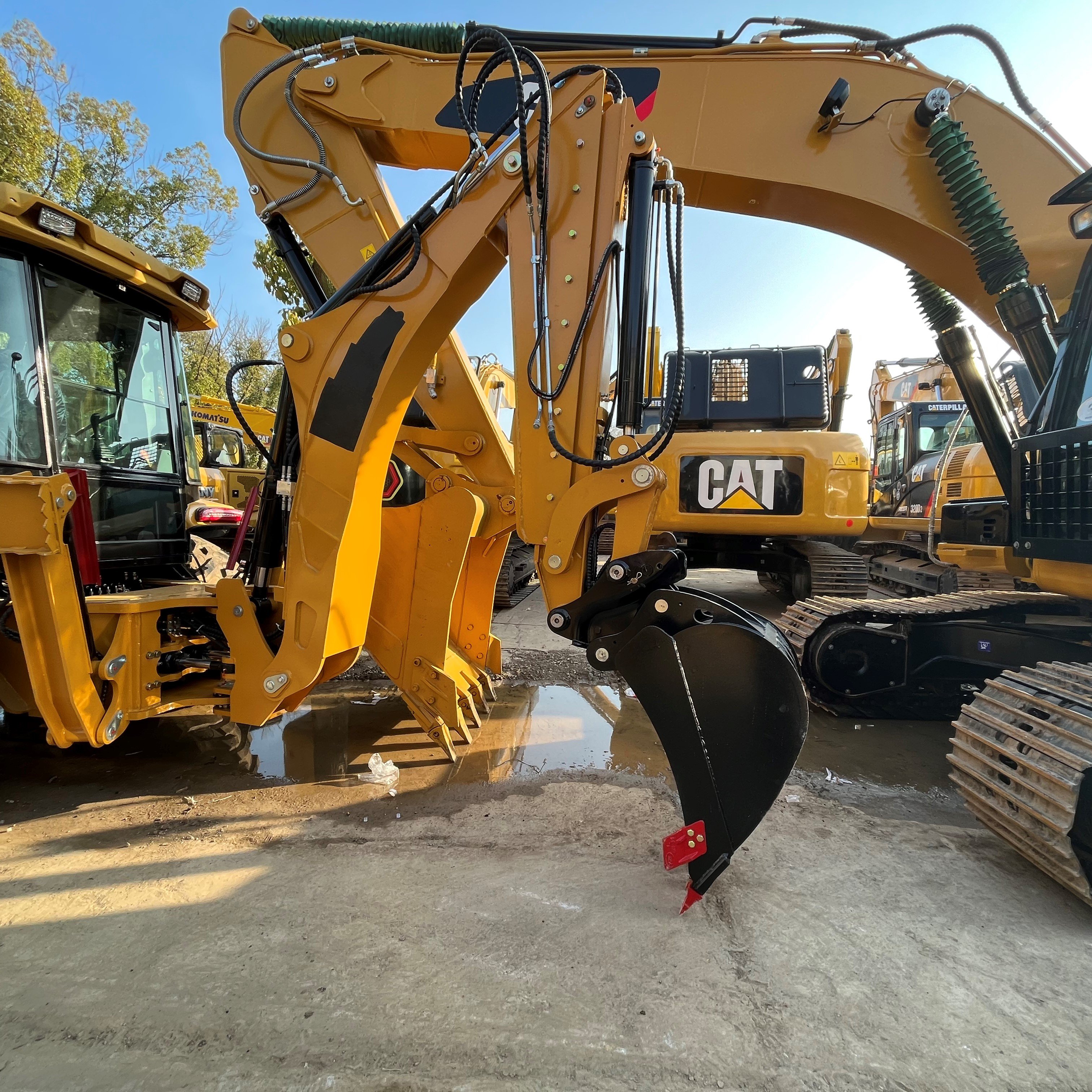 11 Ton used Excavators Small Excavator Cat Caterpillar 420f Cat 420e Backhoe Loader Used Cat 416e 420 70b CAT420F Cat420f