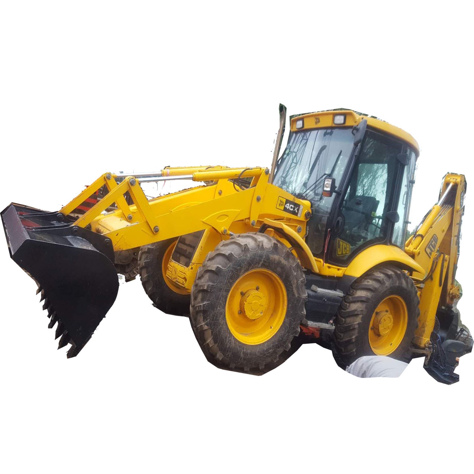 Used JCB 4CX 8 Tons Backhoe Loader High Efficiency Hydraulic Wheel Backhoe Loader Electric Wheel Drive Tractor Machine For Sale