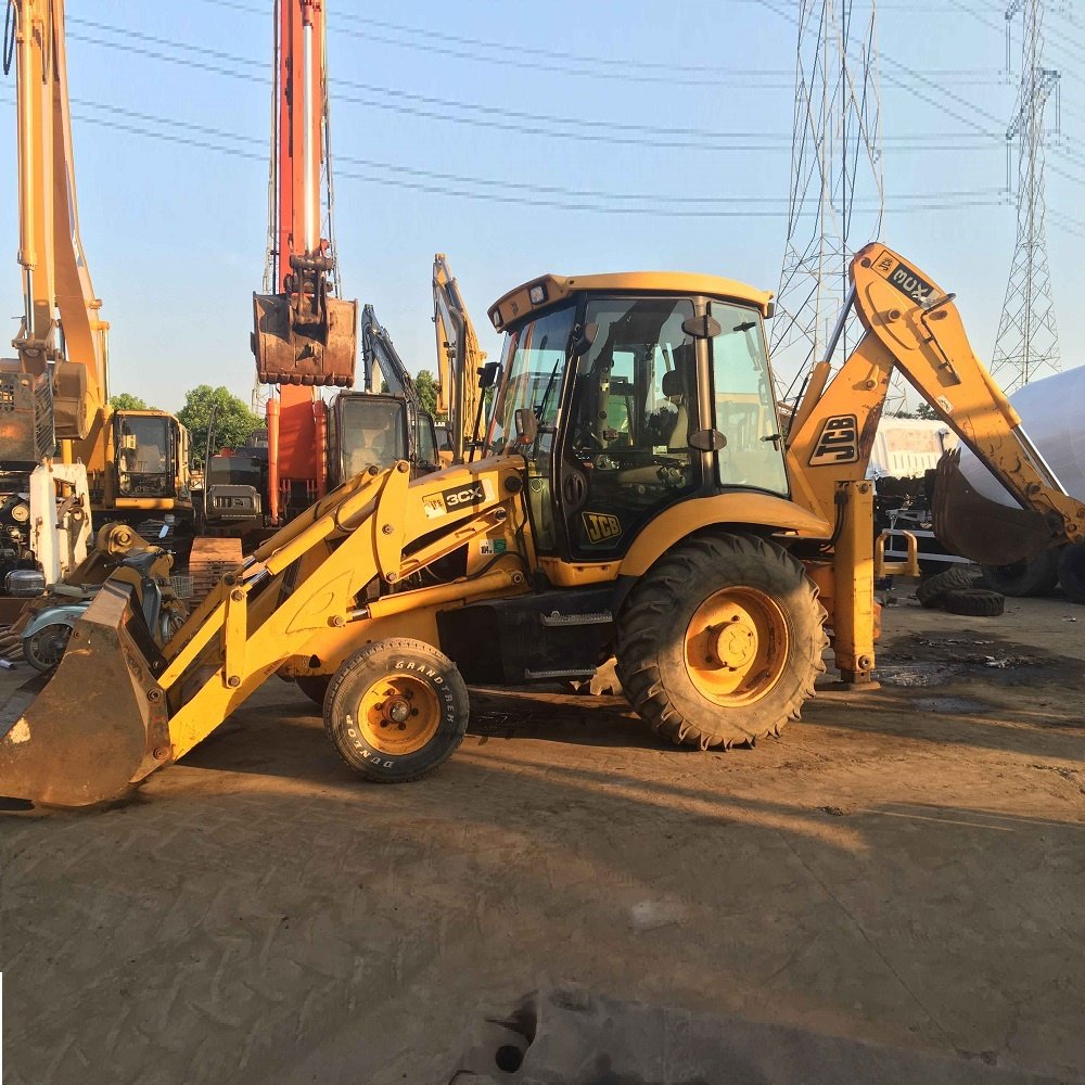 Cheap Earth-moving JCB 3CX Tractor for Sale 4x4 Wheel Front Used Loaders