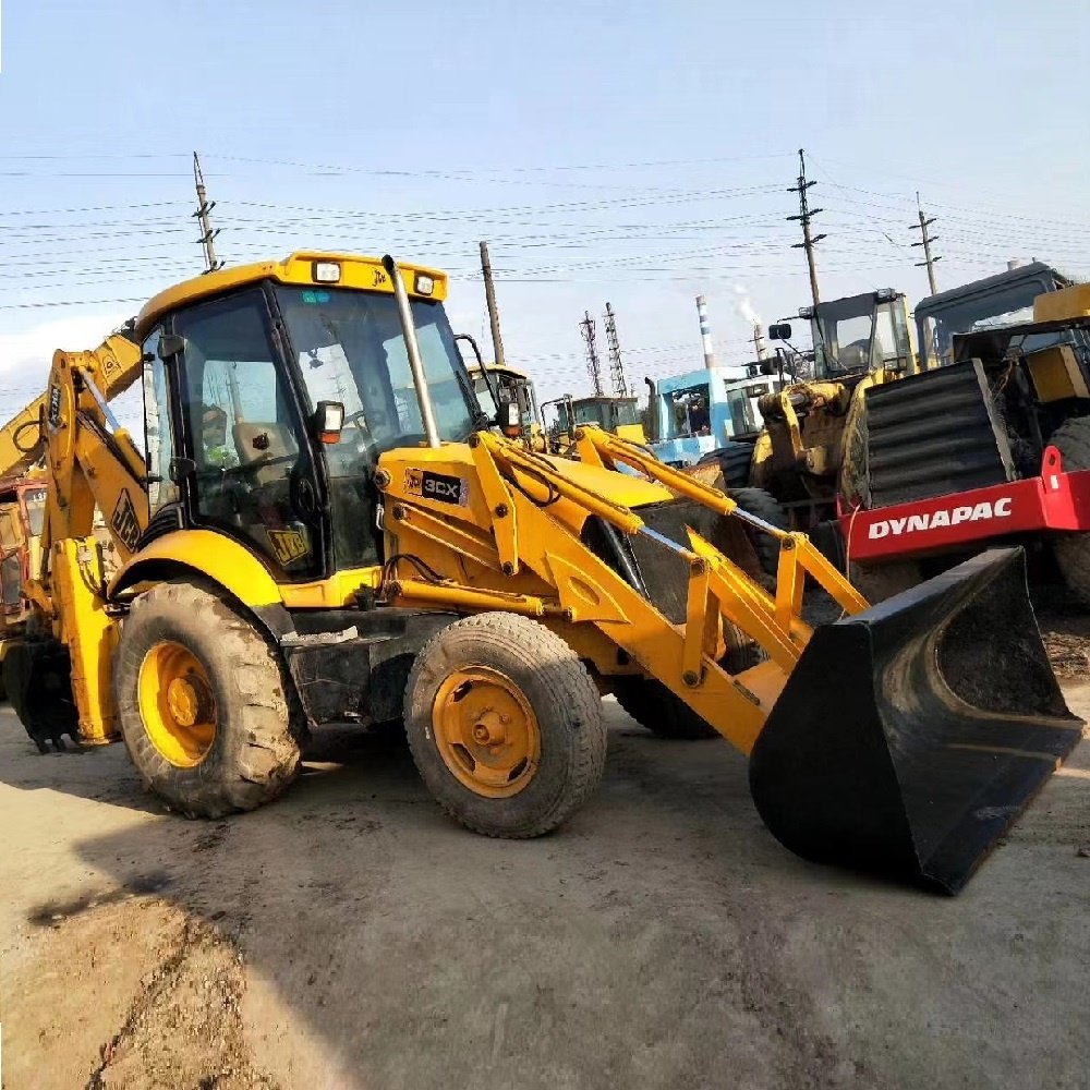 Cheap Earth-moving JCB 3CX Tractor for Sale 4x4 Wheel Front Used Loaders
