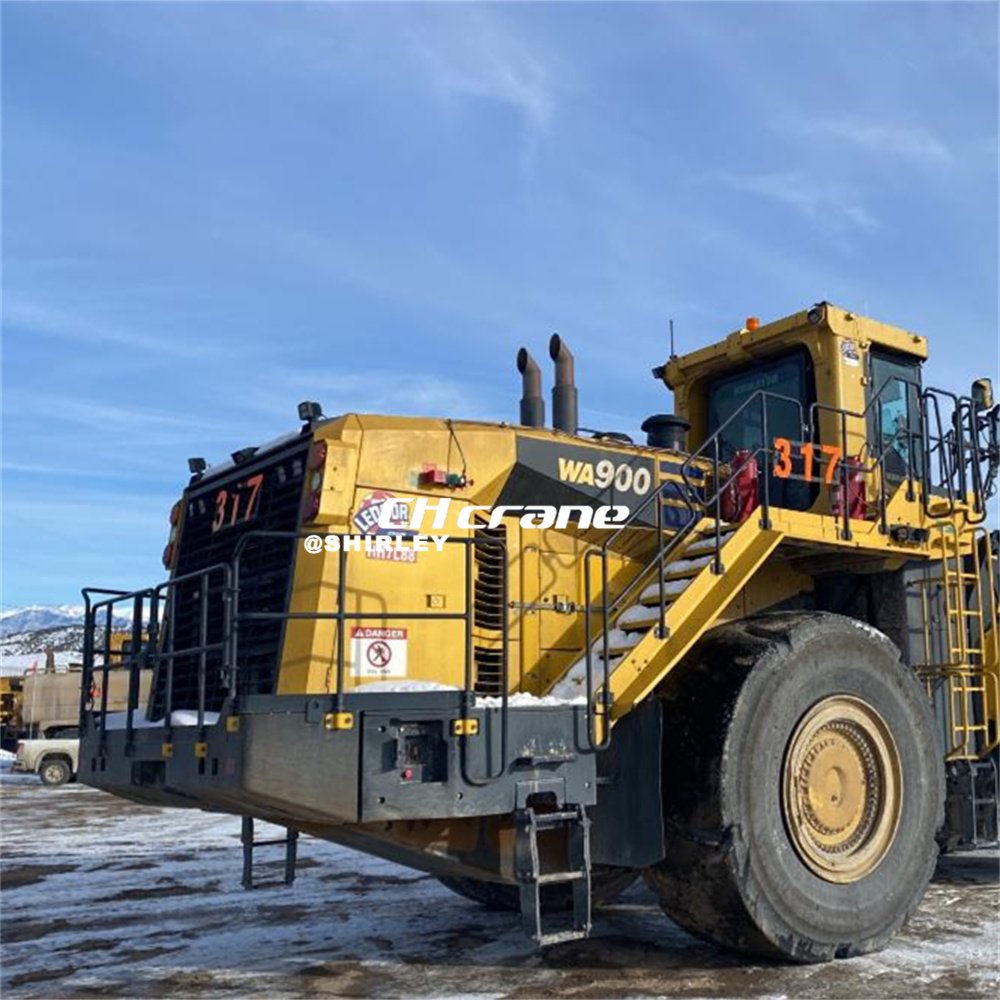 Used loader machine komatsu wa900 wa900-8r in high quality wa470 wa600 wa600-6 wheel loader good price for sale
