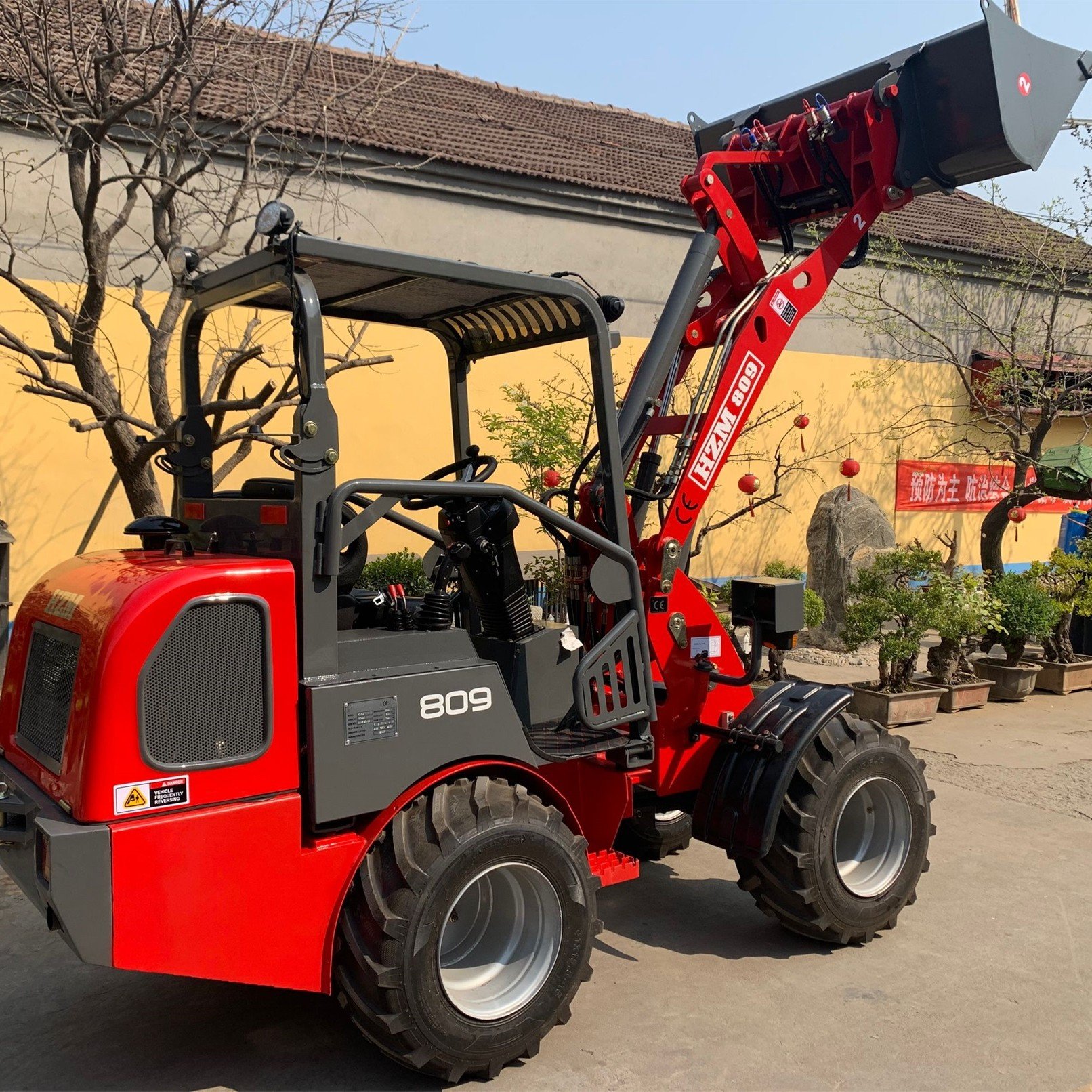 Construction machine used HZM809 Wheel Loader 0.9 tons used laoders