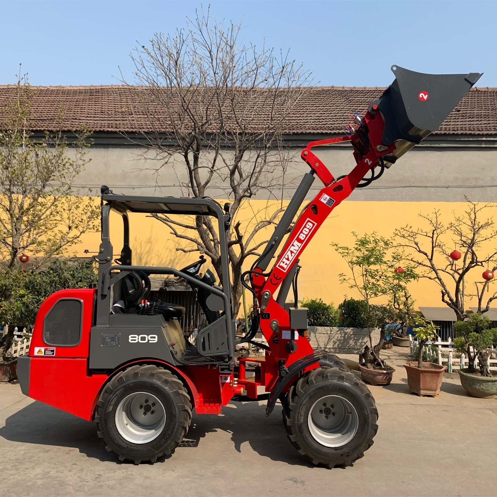Construction machine used HZM809 Wheel Loader 0.9 tons used laoders