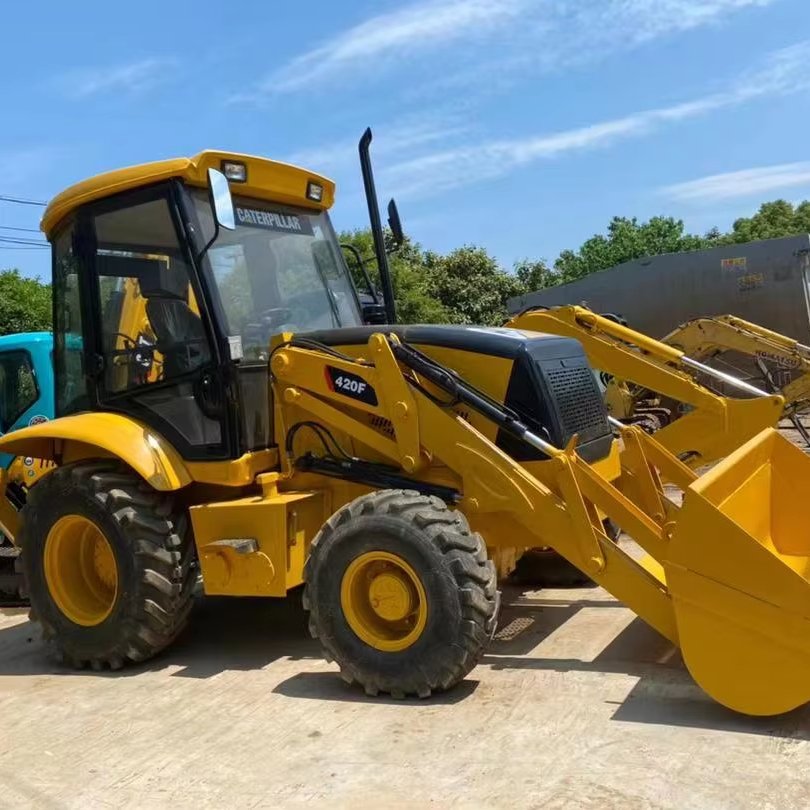 Used Caterpillar CAT 420F backhoe excavating loader loader-digger machine retro excavator price for sale