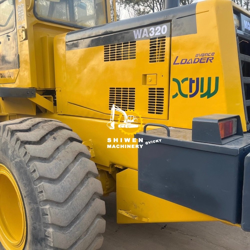 Used Komatsu WA320-5 loader, Komatsu WA320 WA380 WA300 WA600 front end loader 95% new Komatsu wheel loader price low on sale