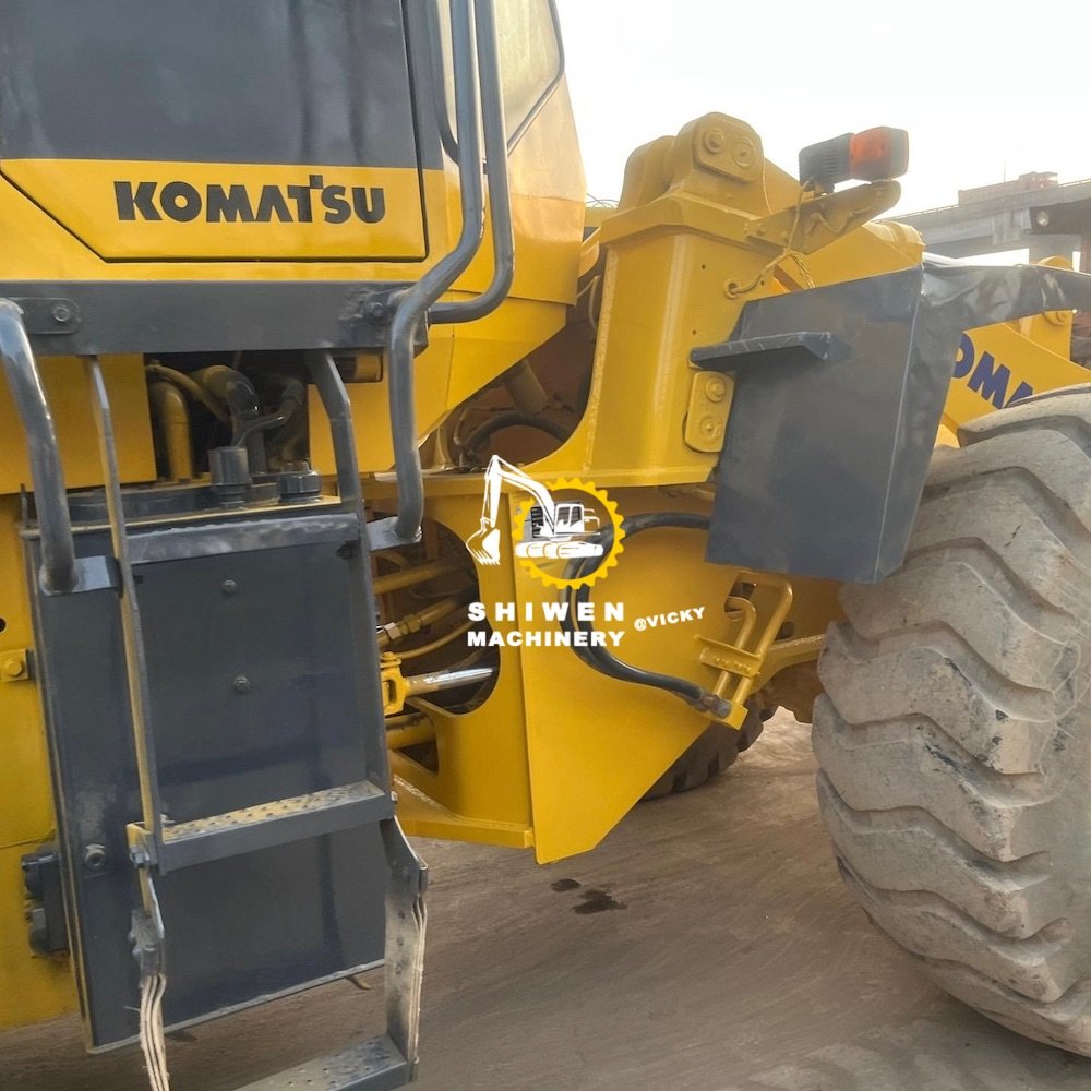 Used Komatsu WA320-5 loader, Komatsu WA320 WA380 WA300 WA600 front end loader 95% new Komatsu wheel loader price low on sale