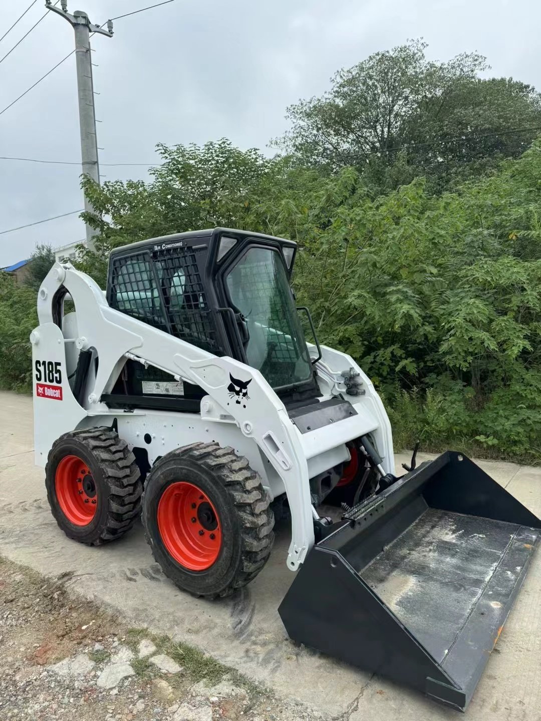 Multifunctional Secondhand Bobcat S185 Small 4x4 Wheel Loader Used Bobcat S185 Mini Diesel Skid Steer Loader In Good Condition