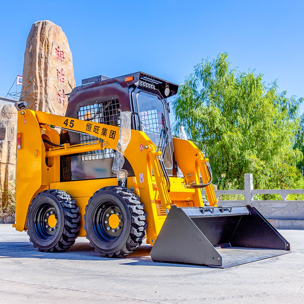 700KGS Wholesale CE Cheap diesel wheel tracked mini loader mini skid steer loader attachments