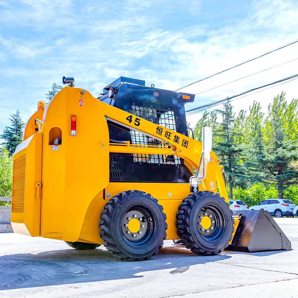 700KGS Wholesale CE Cheap diesel wheel tracked mini loader mini skid steer loader attachments