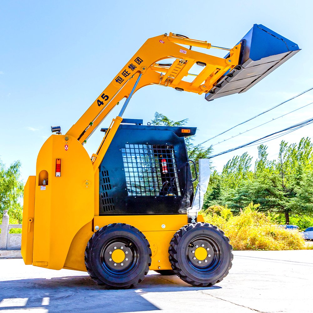 700KGS Wholesale CE Cheap diesel wheel tracked mini loader mini skid steer loader attachments