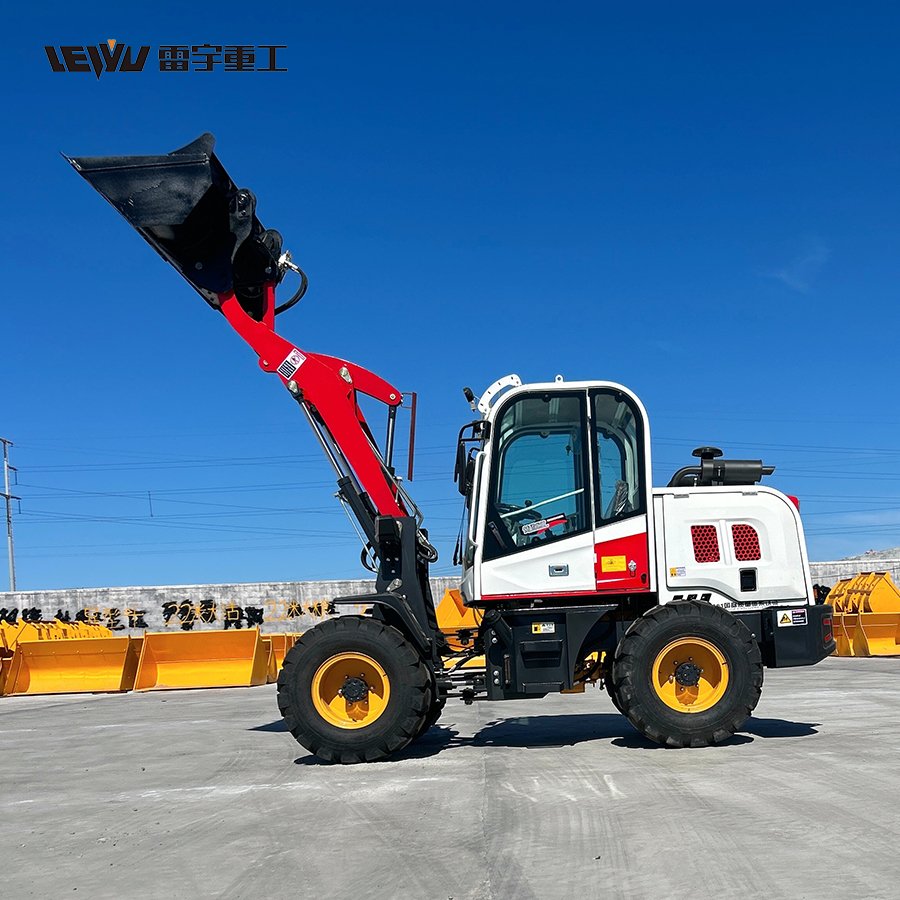 New Diesel Ce Epa Engine Large Mini Farm Wheel Loader Loader 4x4 With Bucket Attachment