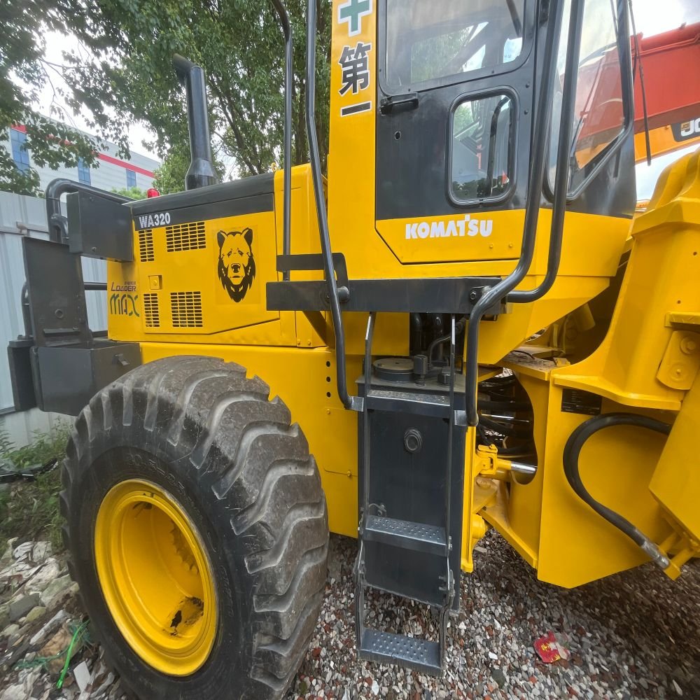 Used Komatsu WA320 Wheel Loader Machine Front Loader Cat Engine Second-Hand Equipment JCB Backhoe Loader 3CX 4CX Manufactured