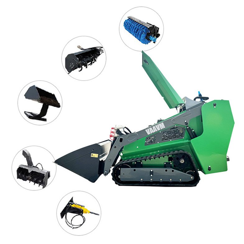 China Factory Supply Diesel Skid Steer Loaders Crawler Loader