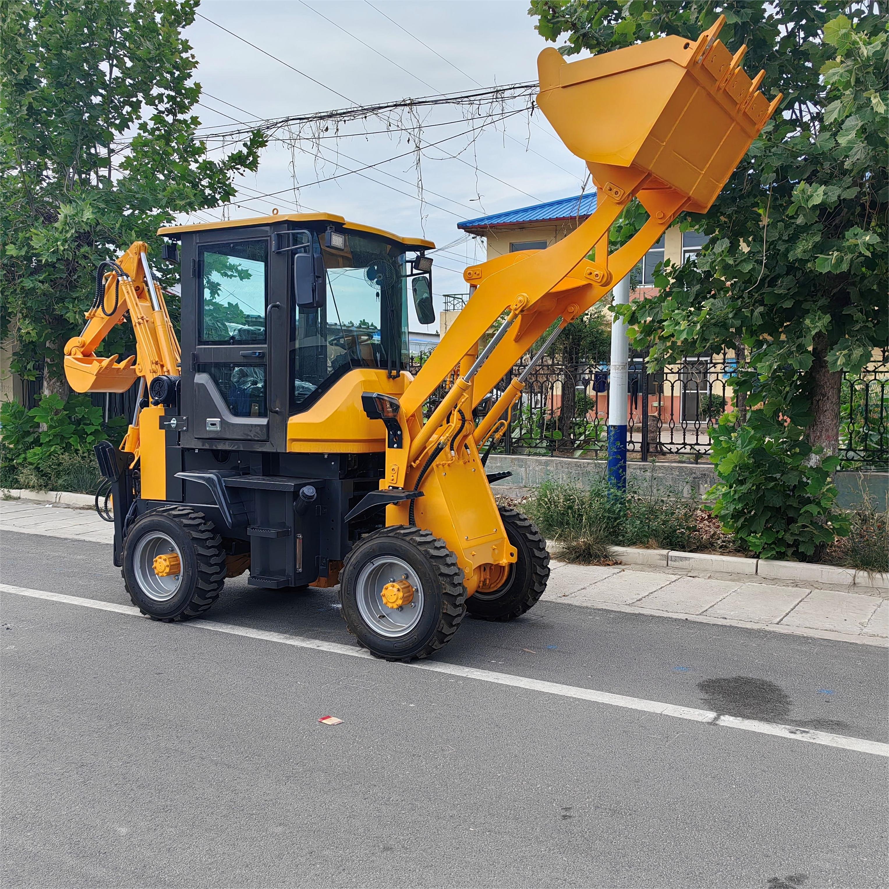 Best Quality Compact Wheel Loader Backhoe Loader From Shandong China