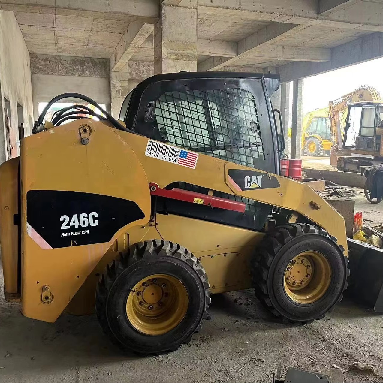 Used Cat 246C Skid Steer Loader SecondHand Caterpillar Loader for sale