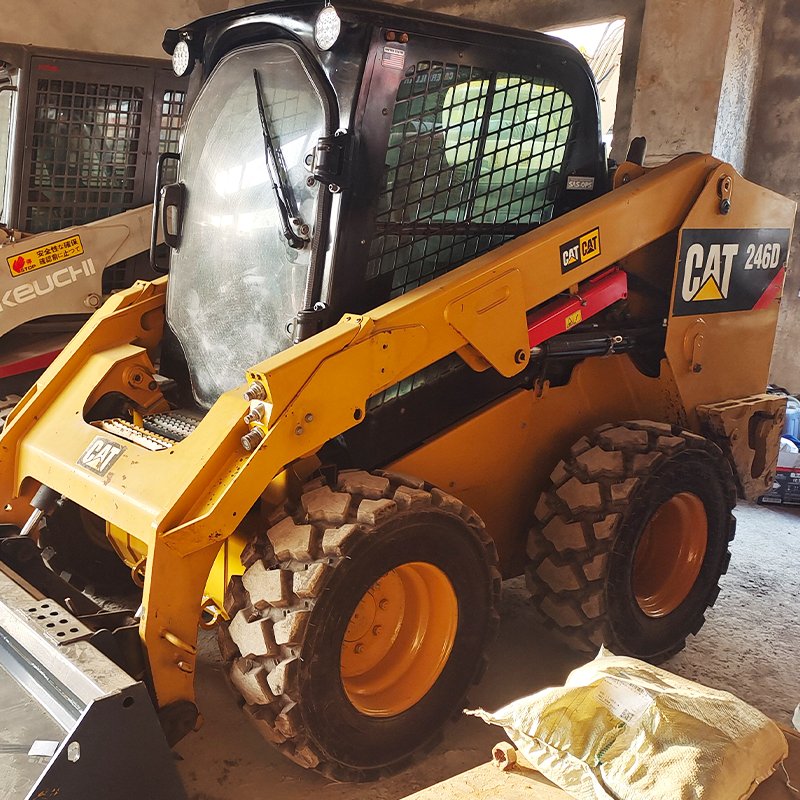 Multi Function Top Quality Used Skid Loader Cat 246D Small Mini Skid Steer Loader