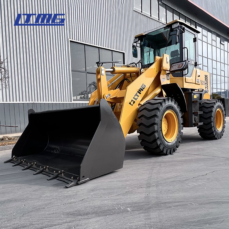 LTMG compact boom loader 2 ton 1.5ton 1.2ton 1ton mini front end wheel loader with AC Joystick