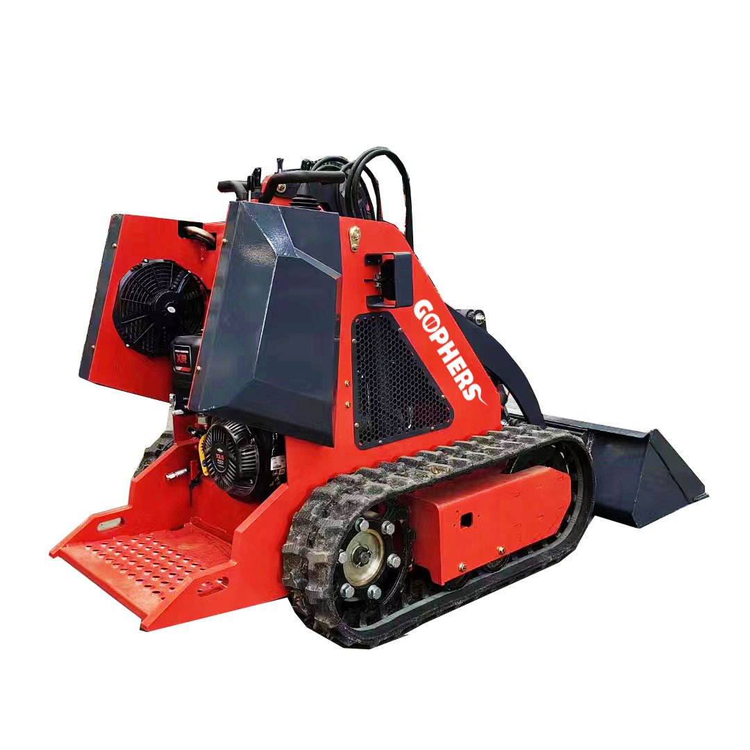 Mini sikd loader GOPHERS 320 stand on diesel mini skid steer loader for landscape and tree care