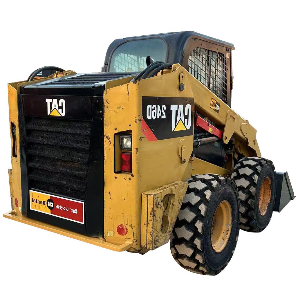 Secondhand CAT 246D Mini Skid Steer Loader with Optional Attachments Used Cat 246c 246d 246G Loaders in High Working Efficiency