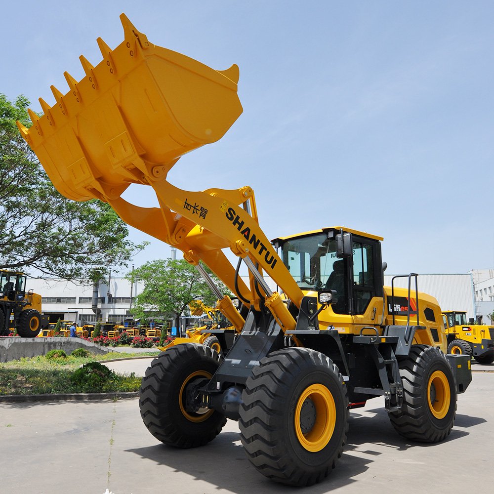 Shantui L55 Mini Front End Loader Electric Wheel Loader Includes Water Level Alarm Function Wheel Heavy 5Ton Loaders