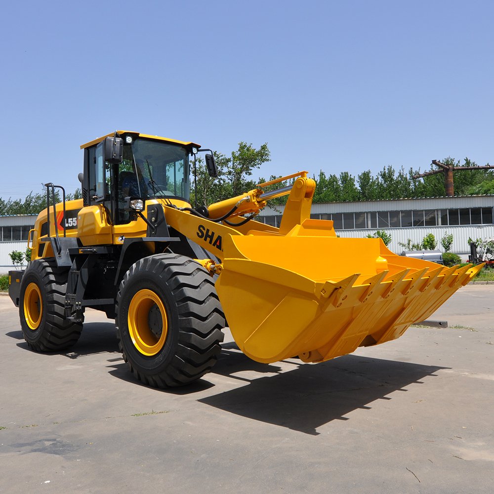 Shantui L55 Mini Front End Loader Electric Wheel Loader Includes Water Level Alarm Function Wheel Heavy 5Ton Loaders