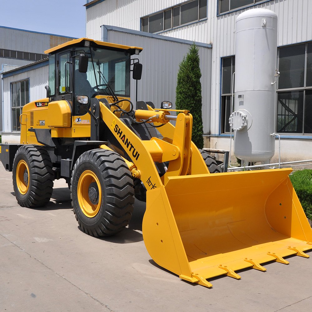 Shantui L55 Mini Front End Loader Electric Wheel Loader Includes Water Level Alarm Function Wheel Heavy 5Ton Loaders
