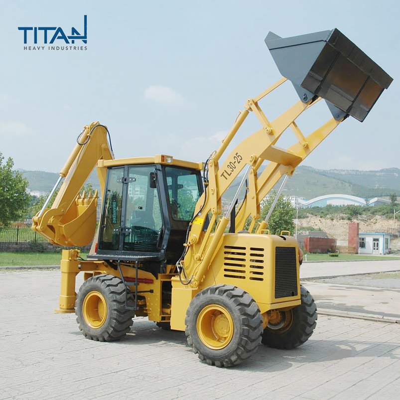 TL30-25 TITAN Backhoe Loader 2 Ton Rated Load Used Tractor Including Engine Pump Gearbox Bearing PLC Bucket Restaurant Retail