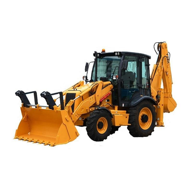 Used LIUGONG 766A backhoe loader with attachments