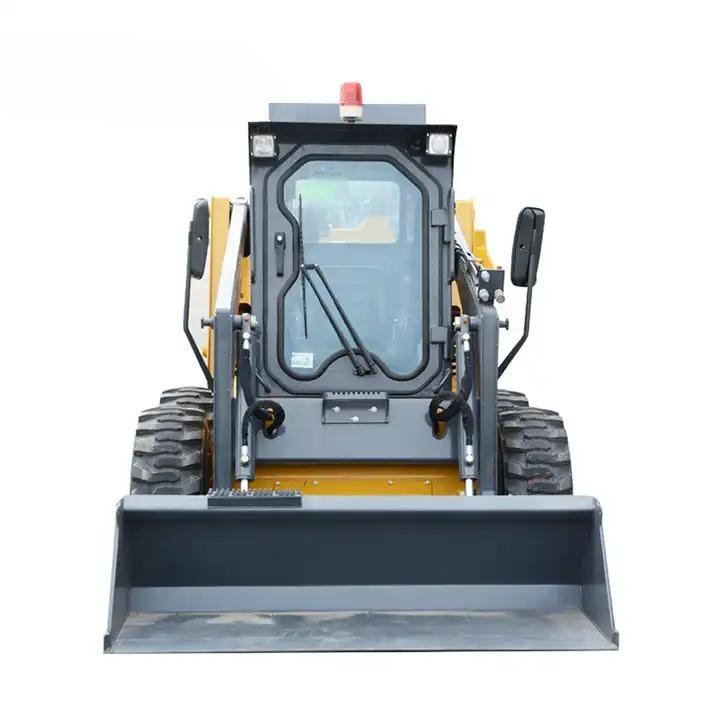 CE EPA high quality 4WD mini skid steer track loader with crawler small skid steer loader with 4in1 bucket attachment for sale