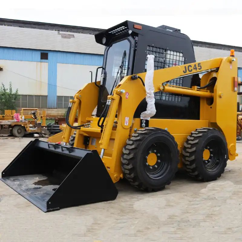 CE EPA high quality 4WD mini skid steer track loader with crawler small skid steer loader with 4in1 bucket attachment for sale