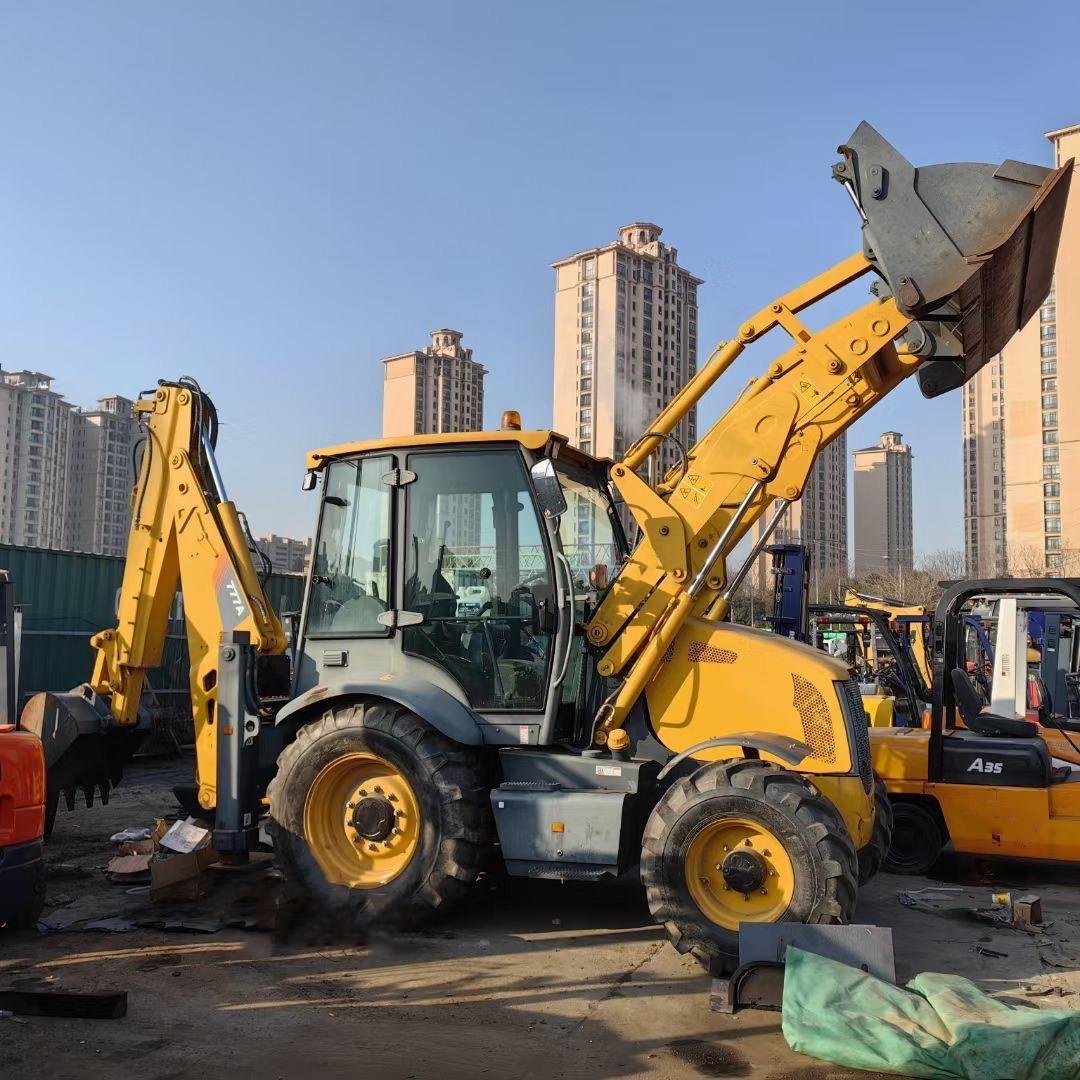 Used backhoe LIUGONG 766A 777A loader backhoe with buckets
