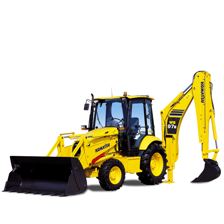 Own a used Komatsu WB97R-5 backhoe loader, well-maintained and available at a cheap price. Grab the chance!