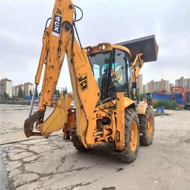 Second Hand Construction Work Machine J CB 3CX Used Tractor Backhoe Wheel Loader with Equipment